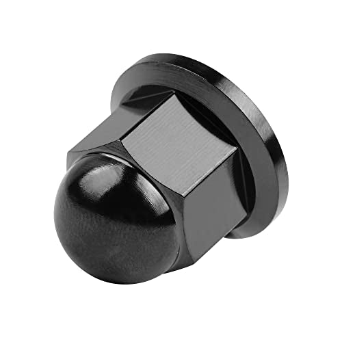 Titanium M6 M8 M10 Dome Head Acorn Nuts (M10, Black)