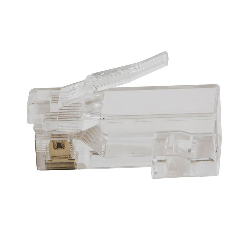Klein Tools VDV826-702 Pass-Thru Modular Data Plug, RJ45 CAT5E, Gold Plated, Pass Through Connectors 50-Pack