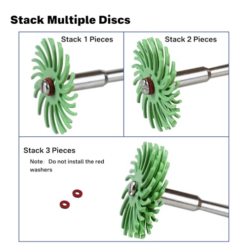 88pcs Radial Bristle Disc with 3mm and 2.35mm Shanks