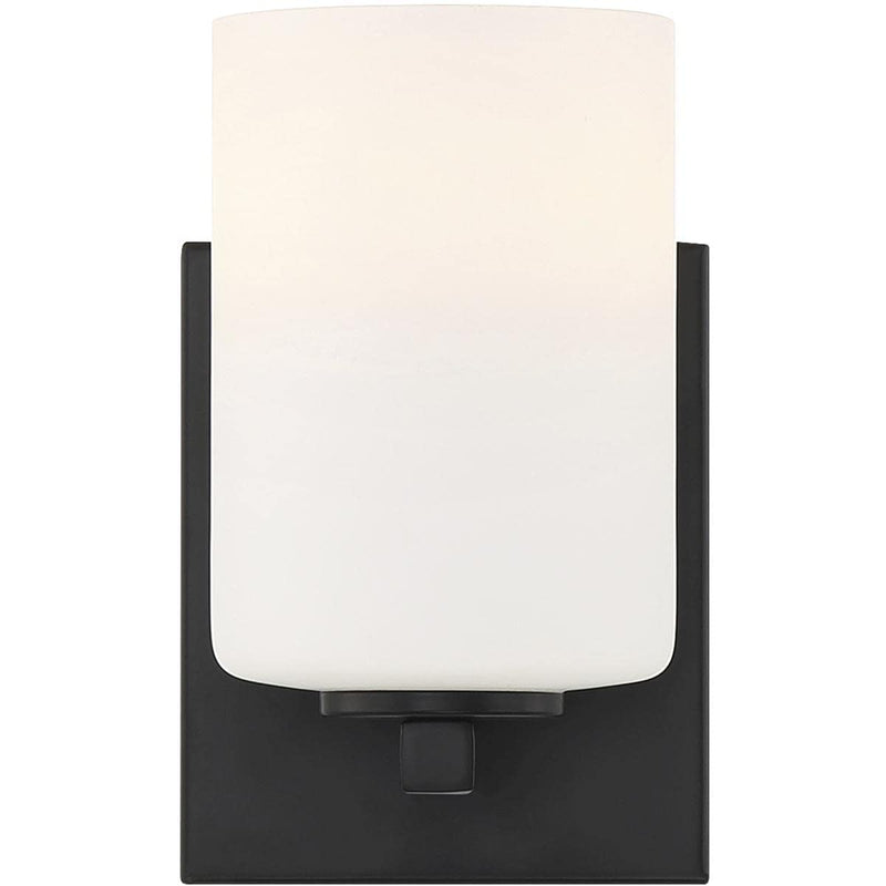 Access Lighting 62621-MBL/OPL Sienna Wall Sconce, 1-Light 60 Watts, Matte Black