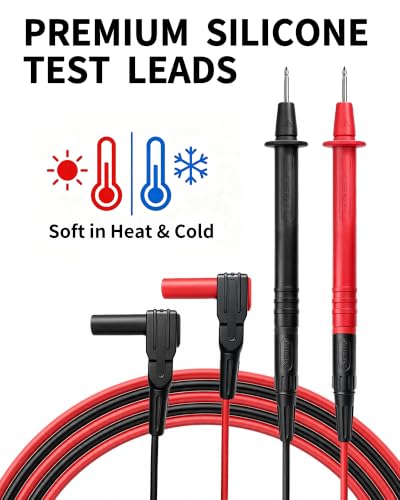 MT60K 96-Inch Long Silicone Test Leads Kit Multimeter,HVAC,Auto Elec Panels