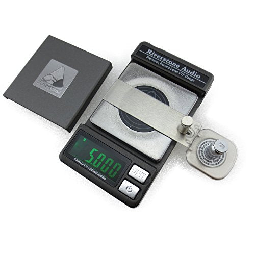 Precision Record Level Digital Turntable Stylus Force Scale Gauge for Tonearm Phono Cartridge VTF, 0.005g Resolution (Graphite) Graphite