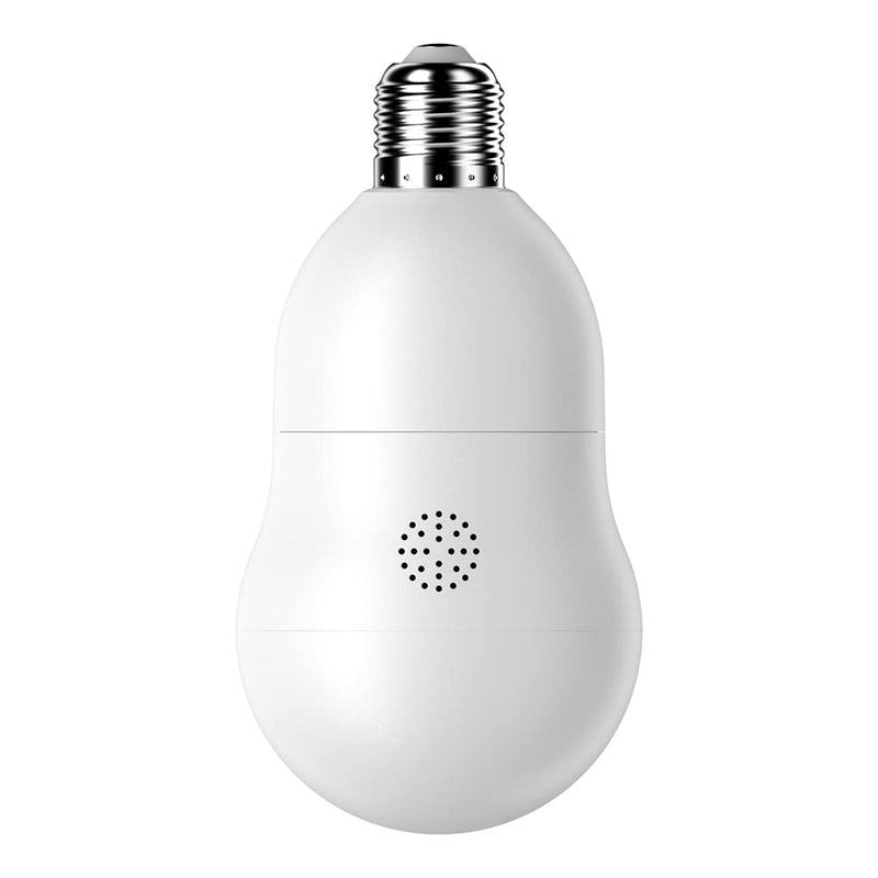NU-SET Light Bulb Camera, Smart WiFi Home Security Camera with Pan-Tilt Panoramic View, 4MP, White Single Pack