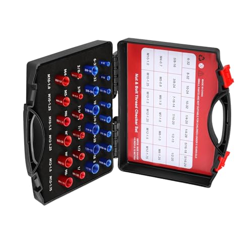 Pissente Thread Checker 26Pcs Metric/Imperial