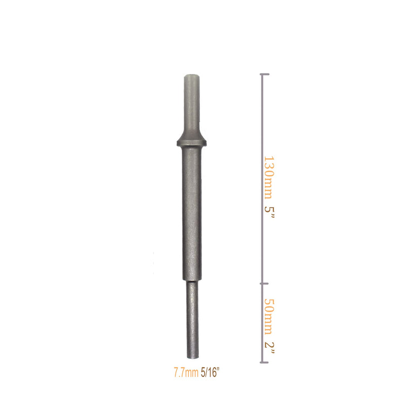 7" (177mm) Extra Long .401" Air Hammer Drift Punch Set 3/16" to 1/2" Punches Bits Compatible with ATD-5736