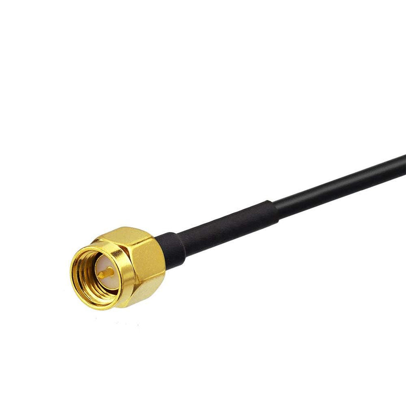 Bingfu Dual Band WiFi 2.4GHz 5GHz 5.8GHz 9dBi Magnetic Base SMA Male Antenna (2-Pack) for Wireless Vedio Security Camera Surveillance Recorder Truck Trailer Rear View Backup Camera Reversing Monitor 2-Pack [SMA] Male Antenna