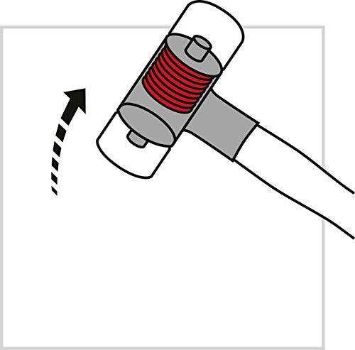 PB Swiss Tools 2-in-1 Engineer Dead Blow Hammer PB 304 | Swiss Made | Hammer for Powerful and Precise Blows without Recoil (Ø 22mm) ヘッドΦ 22mm