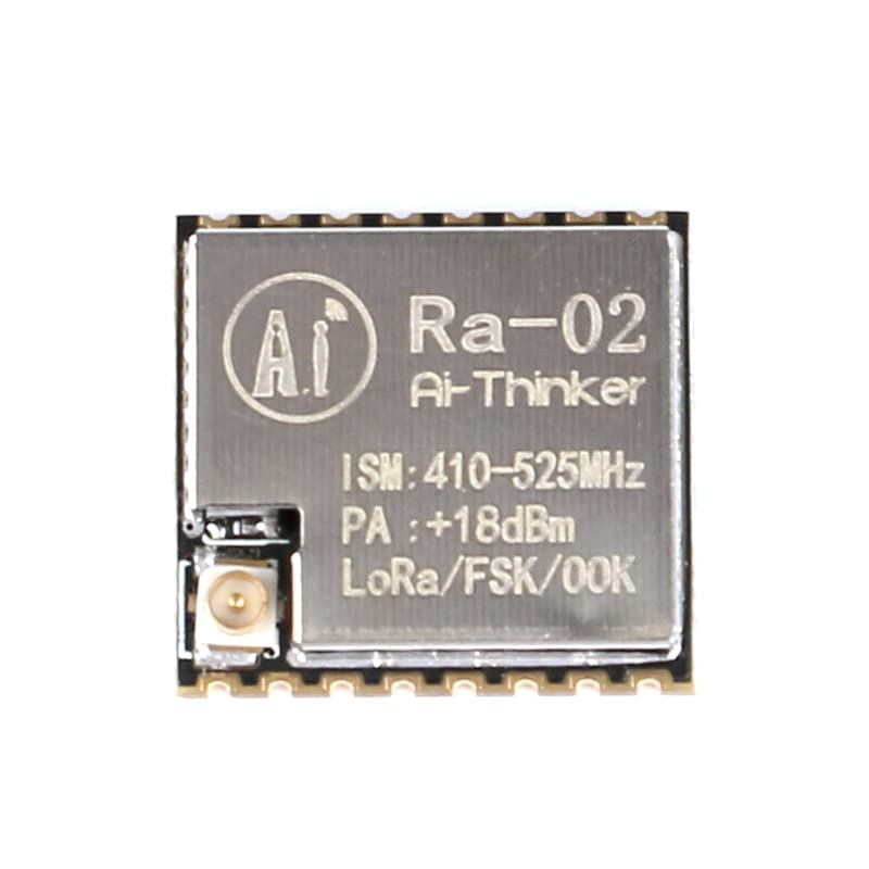 2Pcs SX1278 LoRa Ra-02 Wireless Module 433MHz Ra-02 Spread Spectrum Wireless Module Serial Port Adapter 3.3V UART Interface with Connector