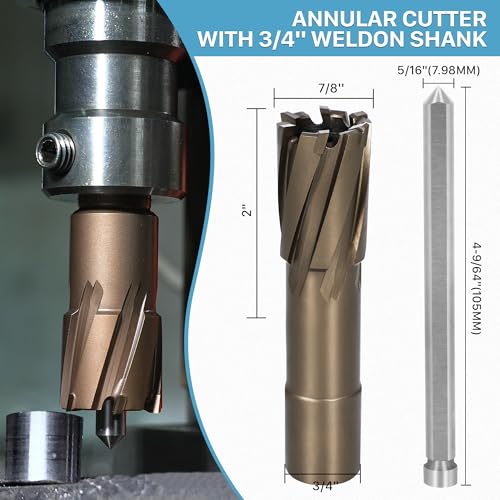 KEENTECH Carbide-Tipped Annular Cutter, 7/8" Diameter x 2" Depth