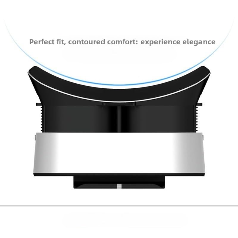 3D VR Headset Glasses Virtual Reality Headset Support 360 Panorama Large Screen Glasses for Movies Games Black VR Headset Glasses with Remote Control