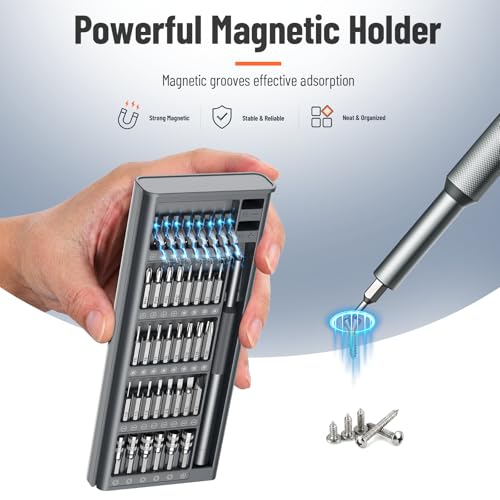 KATERK 80-in-1 Small Screwdriver Set Precision Mini Magnetic Repairs Tool 78