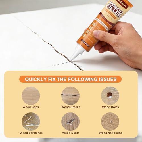 Wood Filler, Wood Putty, 2 Pack White Water-Based Wood Repair Kit