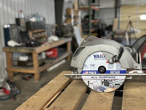 Yakka 7 Inch All Purpose Diamond Blade cuts virtually All Materials, Made with Advanced Electroplating for a Long Life & Comes with 7/8 inch Arbor and 5/8 inch Reducer Ring 7.0"