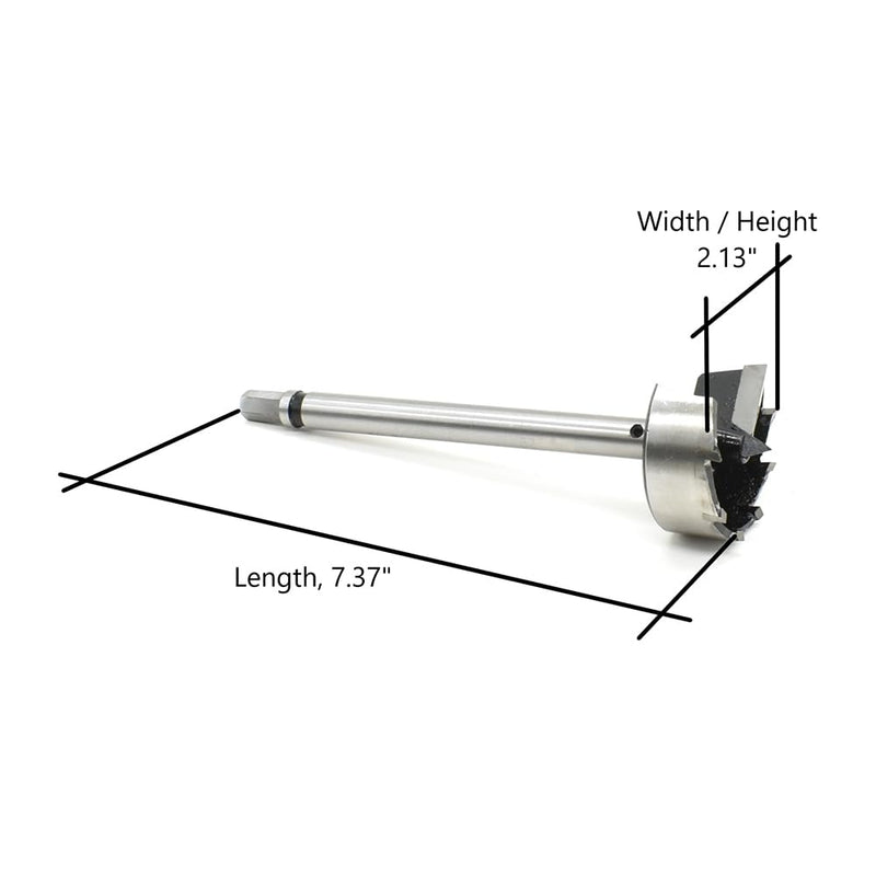 Big Horn 70153 2-1/8 Inch Carbide Tipped Multi Spur Bit - 1/2 Inch Shank with 3/8 Inch Hex End