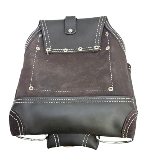 Zeluga 20-111 10 Pocket Rigger Heavy Duty Leather Tool Bag, Oil Tanned