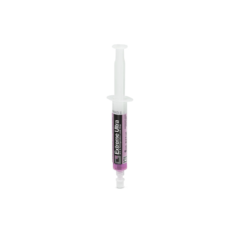 Extreme Ultra A/C Leak Stop Direct Easy Inject Solution for HVAC&R Systems up to 6 Tons with 1/4 SAE Charging Port, for all Refrigerants and Oils | Reusable, Refillable, US Patented - 0.2 fl oz (6 mL) A/C Leak Stop 1/4 SAE Adpt.