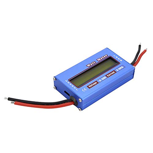 Watt Meter, Digital Power Analyzer with Digital LCD DC 60V 100A Wattmeter for Voltage (V) Current (A) Power (W) (Ah) and Energy (Wh) Measurement