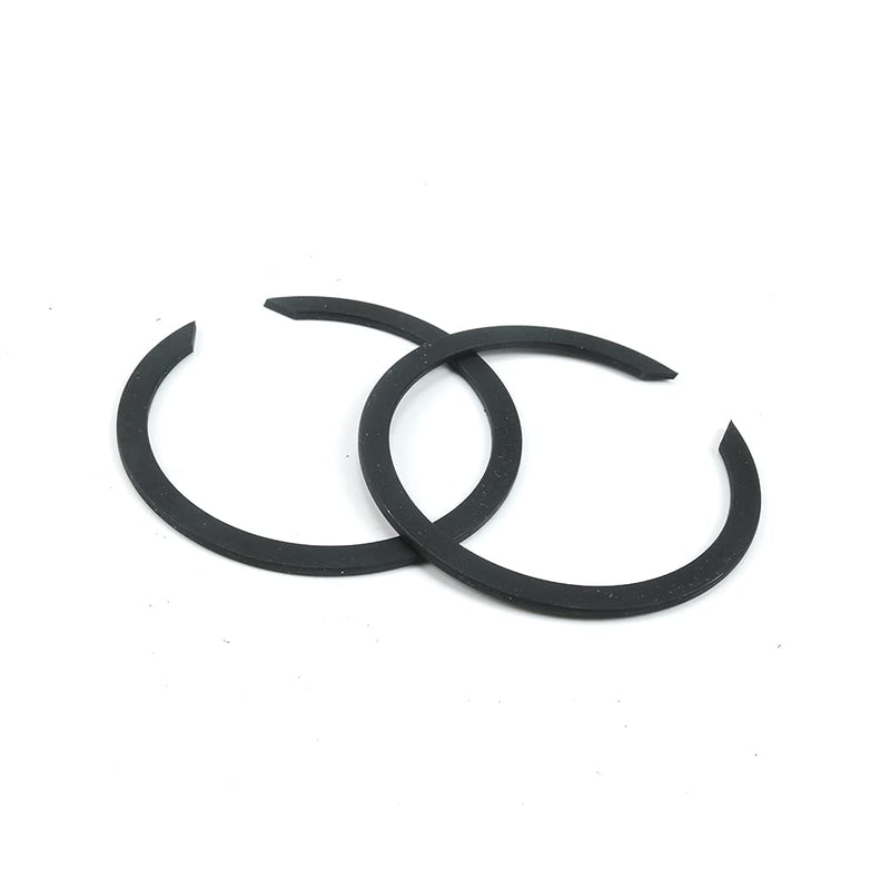 New Exhaust Flange Install Kit Pair Flanges Gaskets C-Clips Nuts Washers for Harley Davidson