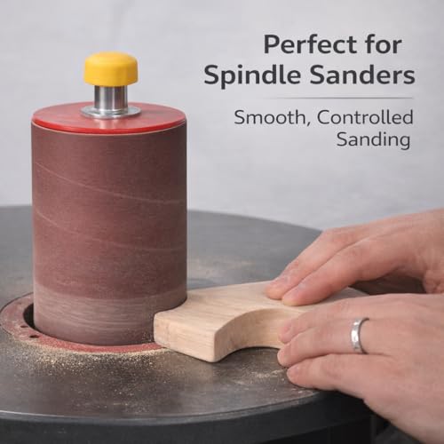 Dark Stone Sanding Sleeves for Oscillating Spindle Sander, Aluminum Oxide, 6-Pack (2, 2, Inches, 100) 2 Inches