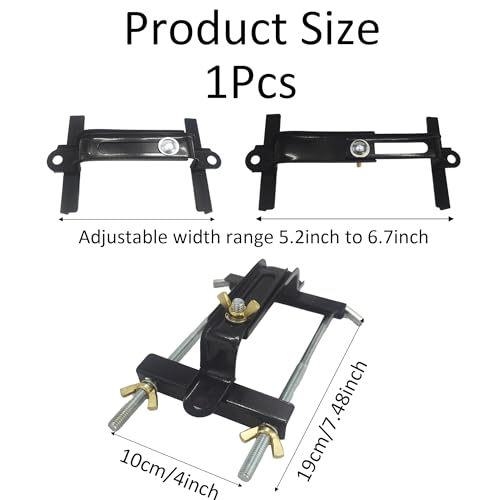7.5in Stainless Battery Fixing Bracket, Adjustable Battery Hold Down Kit, Universal Battery Crossbar, Heavy Duty Rust-Resistant Holder for Car, SUV, Truck Battery Tray Secure Tie Down Bracket 7.5in