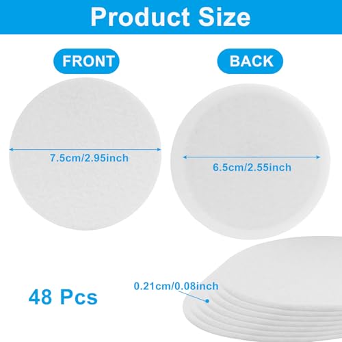 48 Pcs 2.5" Monotub Adhesive Filter Disks 48PCS
