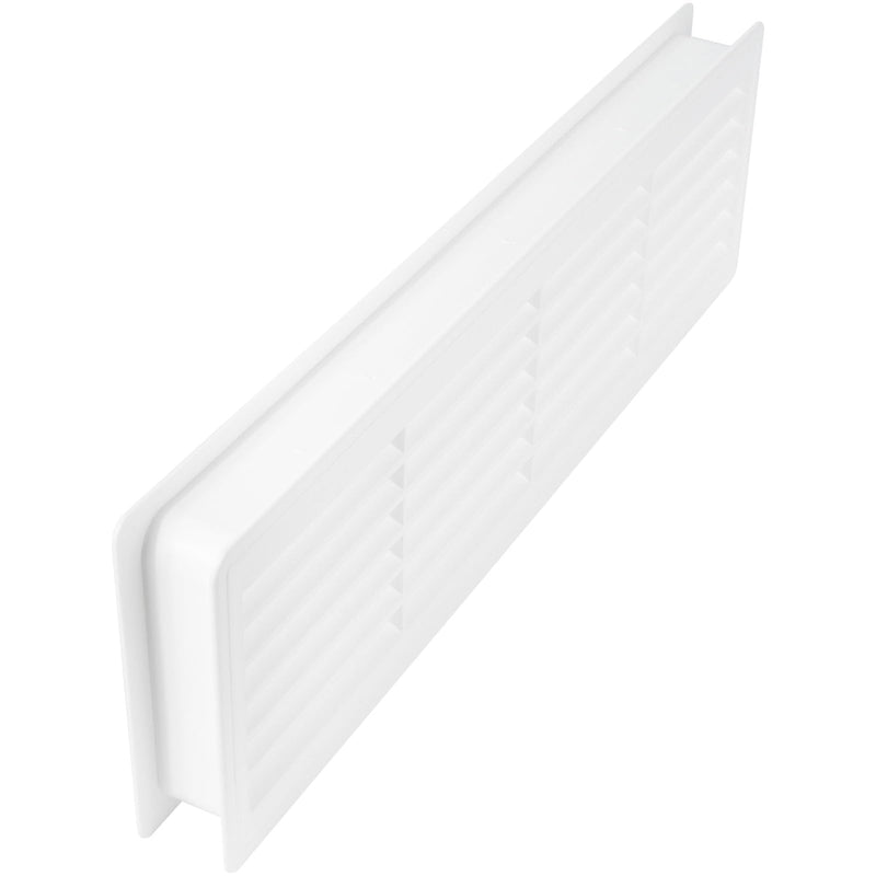 AWENTA 18" x 5" Inch Two Sided White Door Air Vent Cover - Door Vents for Interior Doors - Universal Furniture Ventilation Guard- Register for Bathroom, Bedroom, Garage, Kitchen, Furniture