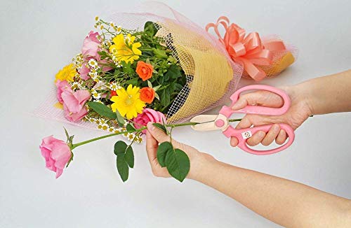 Japanese Florist Scissors – Professional Ultra Sharp Flower Shears Made in JAPAN for Ikebana Floral Design & Gardening SAKAGEN HAND CREATION F-170 (Atmos Green) Atmos Green