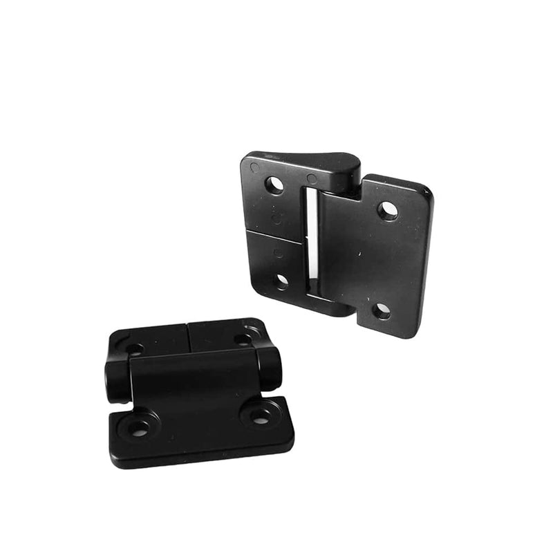 Zinc Alloy Constant Torque Position Control Hinge with Holes Series for E6-10-416-50 E6 2" Leaf Height Symmetric Torque 2Pcs 2 Pieces Black_2