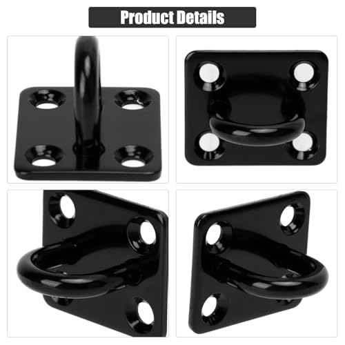 Tissting 5-Pack 304 Stainless Steel Wall Mount Ring Hooks 1.97×1.57in