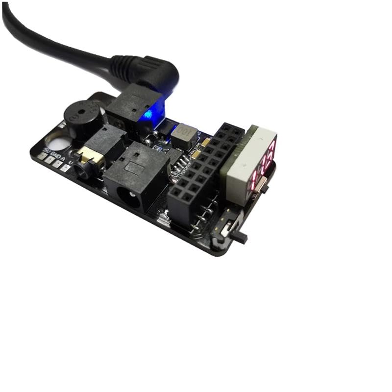 5.8G Analog to Digital FPV Receiver Module Adapter Board with Voltage Alarm Function for DJI FPV Goggles Fatshark RapidFire Furious True-D Module (V3.0 Plus)