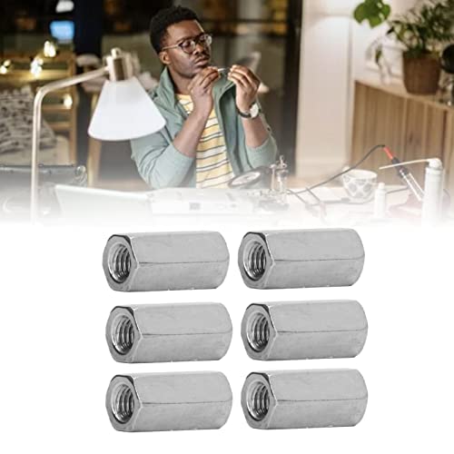 20Pcs Hex Coupling Nuts 304 Stainless Steel, M6x1.0 Threaded Connector