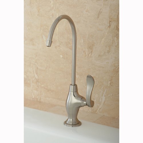 Kingston Brass Gourmetier KS3198NFL Nuwave French Single Handle Water Filtration Faucet, Brushed Nickel Satin Nickel