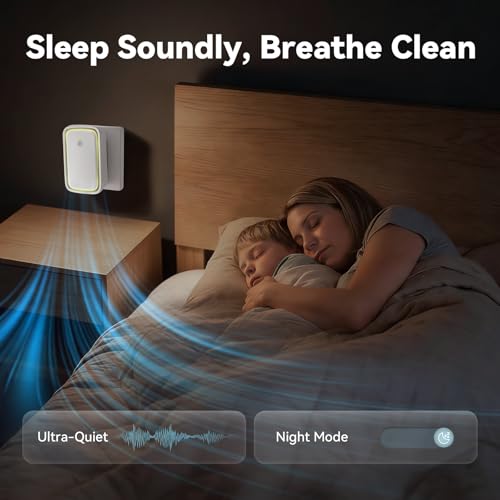 Air Purifiers Plug In 6 Pack, Negative Ion Air Ionizers with 3 Adjustable White-6PCS