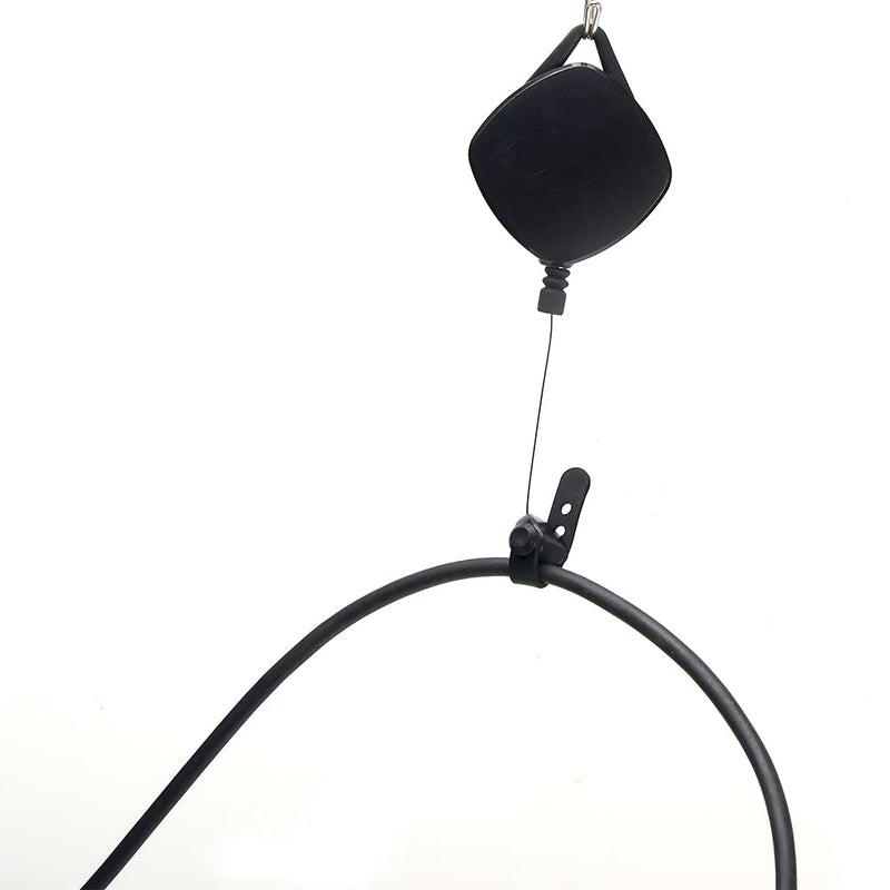 VR Cable Management, 3pcs Retractable Ceiling Pulley System, 360° Rotable VR Cable Hook, Noise-Free V R Accessories Cabl-e for Oculu-s/Rift S/Viv-e/Ps V-r