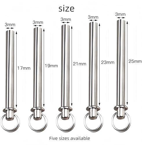 5 pcs Fan Repair Accessories (17mm,19mm,21mm,23mm,25mm),Repair Your Favorite Folding Fan,Complete Kit with Shaft Rivets Easy to Use Nail Kit