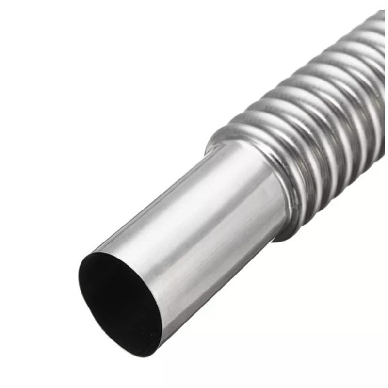 Diesel Heater Replacement Exhaust Pipe, 300cm,118.11inch, Single Layer Stainless Steel Air Generator Extension Kit Fuel Tank Gas Vent Hose (300cm single-layer) 300cm single-layer