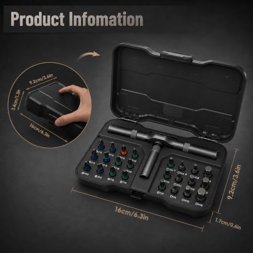 24-in-1 TOOLSONS Multi Tool Set, Ratchet Mini Precision Tool Kit with Multiple Bit Styles