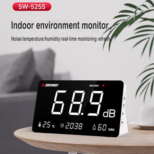 SW-525S 30-130dB Digital Meter Desktop Sound Level Meter Built-in Battery