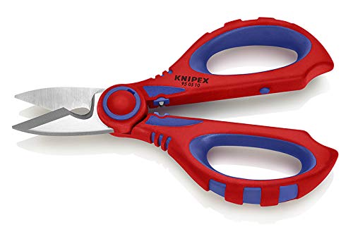KNIPEX Tools 95 05 10 SBA Electricians' Shears with Crimp Area for Ferrules, 6.25-Inch | bike-repair-tools