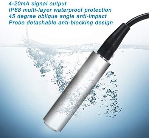 DC 24V 4-20mA Throw-in Type Liquid Water Level Sensor Transmitter For Detecting 0-5m Range Depth