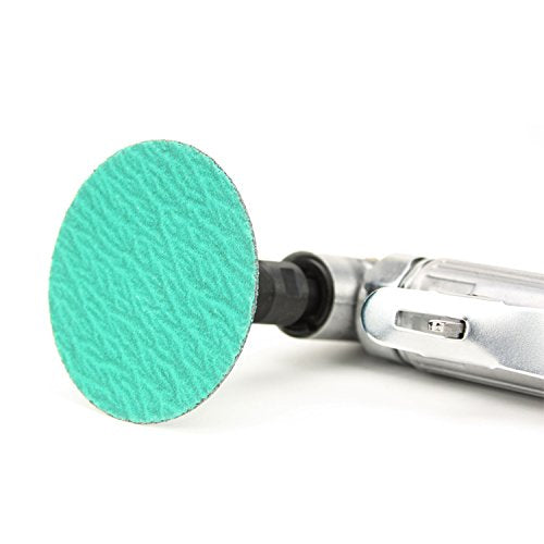 BHA Green Zirconia with Grind Aid Quick Change Sanding Discs Type R Male Roll On, 3" (36 Grit) - 25 Pack 36