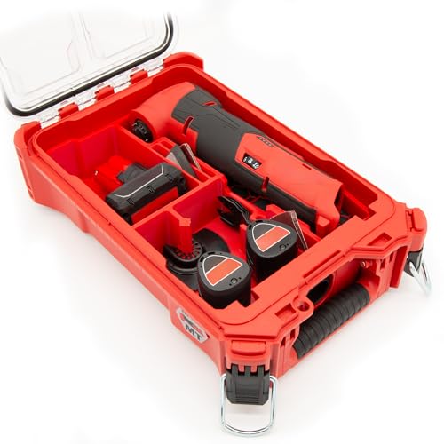 Packout Compact Tool Organizer for 2526-20 M12 Fuel Brushless Milwaukee Oscillating Multi-Tool, Accessories and Batteries for Enhanced Protection. "BOX AND TOOLS NOT INCLUDED"