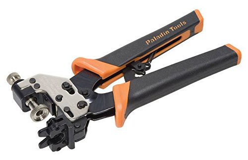Paladin Tools PA1559 SealTite Coax Crimper and RG6 Coaxial Crimper for CATV F, BNC, RCA Connectors | RG6, RG6Q, RG59, RG62AU Professional (Ethernet POE Pro Grade)