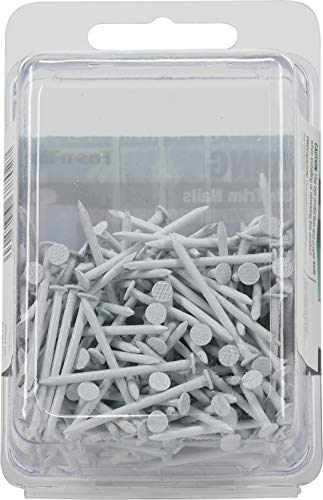Siding Trim Nails, #15 x 1-1/4in, 6oz Pack, White
