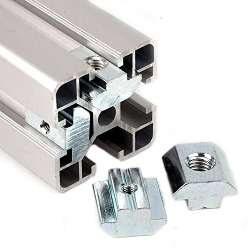 30Pcs 4545 Series T Sliding Nuts Hammer Nut Block Square Nuts M4 T Nuts for 4545 Aluminum Extrusion Profiles T Slot 10mm，for CNC Router Build Rail 3D Printer (m4)