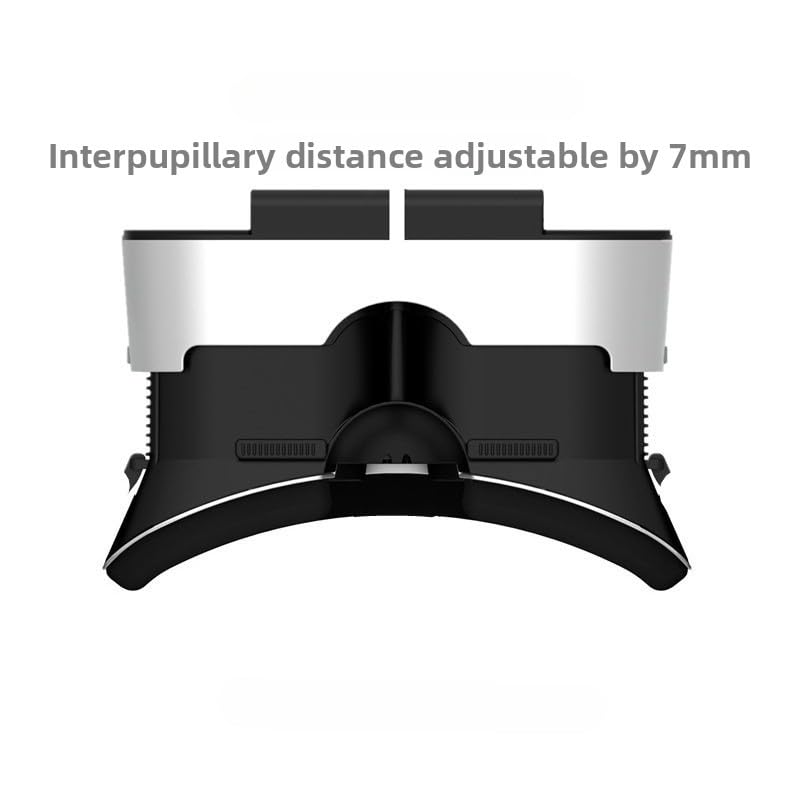 3D VR Headset Glasses Virtual Reality Headset Support 360 Panorama Large Screen Glasses for Movies Games Black VR Headset Glasses with Remote Control