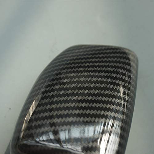 Sport Style Carbon Fiber Print Gear Shift Knob Cover Trim for Audi A4 B9 A5 Q5 Q7 S4 S5 SQ5 2017 2018 2019 (Carbon Fiber Print)