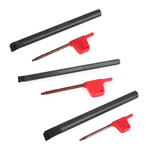 CNC Lathe Boring Internal Turning Bar Holder + 10 Pcs CCMT0602 Insert + 3 Pcs Wrench