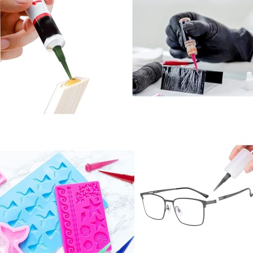 160Pcs 8 Size Mix Plastic Tapered Pinhead Blunt Tips Adhesive Dispensing Plastic Glue Tips for Industry Oil or Glue Applicator, Blunt End Liquid Dispenser Needles, TT Adhesive Applicator Tips