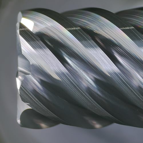 Tools Carbide End Mills,6 Flute Square Milling Cutter，High Helix Angle for High Hardness Steel Finshing Milling Processing - 1/4 Shank (1/4-3.5" 1PCS) Reduced Neck 1/4-3.5" 6F 1PC